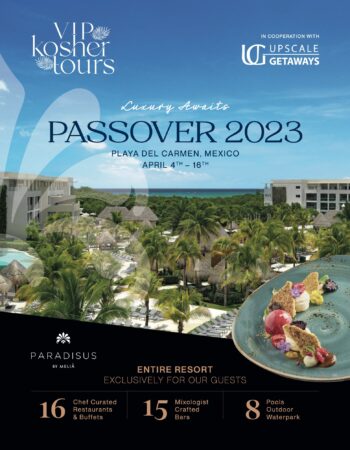 Upscale Getaways Passover Program 2023 in Playa Del Carmen, Mexico